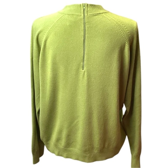 2 Vintage Mock Neck SOFT Acrylic Lightweight Sweaters, Size XL & PXL - Picture 10 of 15